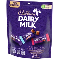 Assorted Chocolatey Candy Mini Bars, Individually Wrapped, 19 Mini Bars