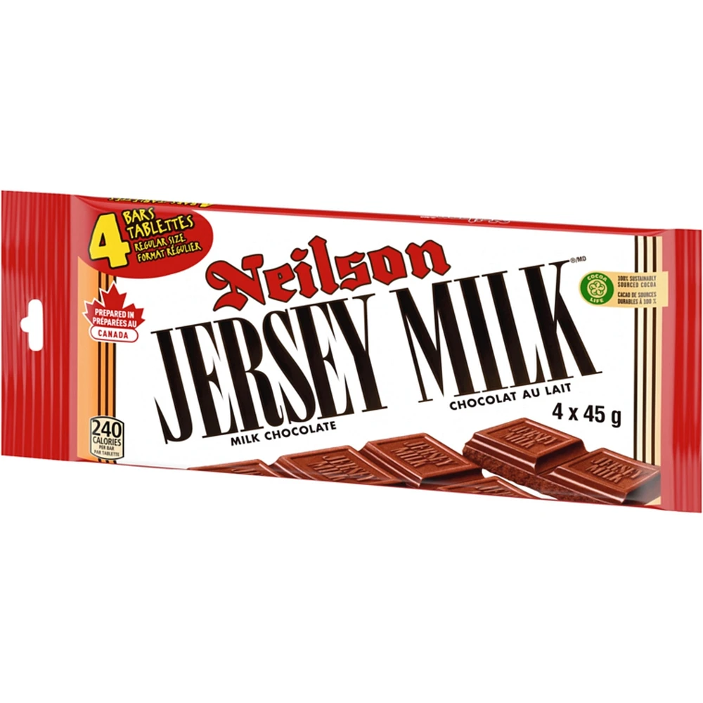 Jersey Milk, Milk Chocolate Bars, Multipack, Pack of 4