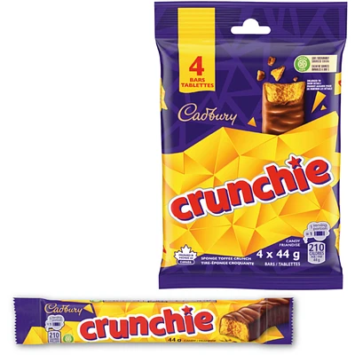 Crunchie, Chocolatey Candy Bars, Multipack, Pack of 4
