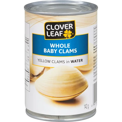 Baby Clams, Whole Yellow In Water