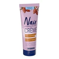 Crème dépilatoire formule douce avec de l’huile d’amande douce et de l’huile pour bébé