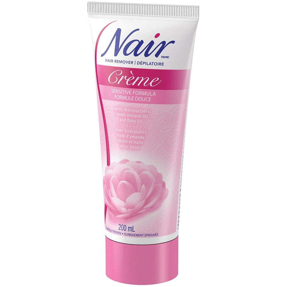 Sensitive Formula Hair Removal Crème with Sweet Almond Oil and Baby Oil