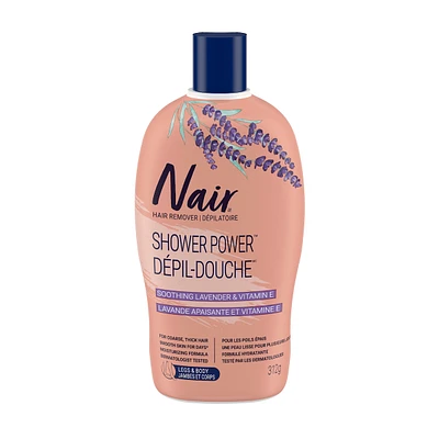 Shower Power Max Hair Remover for Coarse Hair on Legs and Body with Soothing Lavender and Vitamin E