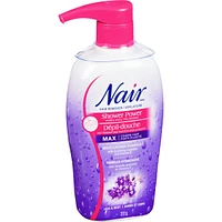 Shower Power Max Hair Remover for Coarse Hair on Legs and Body with Soothing Lavender and Vitamin E