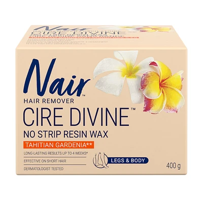Cire résine sans bande Cire Divine pour les jambes et le corps au monoï des îles