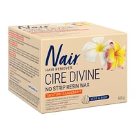Cire Divine No Strip Resin Wax for Legs and Body, Tahitian Gardenia