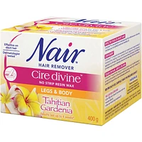 Cire Divine No Strip Resin Wax for Legs and Body, Tahitian Gardenia
