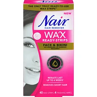 Wax Ready-Strips for Face and Bikini with 100% Naturally Sourced Rice Bran Oil