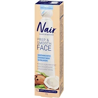 Prep & Smooth Face Hair Removal Cream - Soothing With Coconut Milk & Collagen