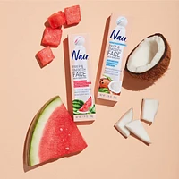 Prep & Smooth Face Hair Removal Cream - Soothing With Coconut Milk & Collagen