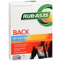 Back Ice to Heat Pain Relief Patches
