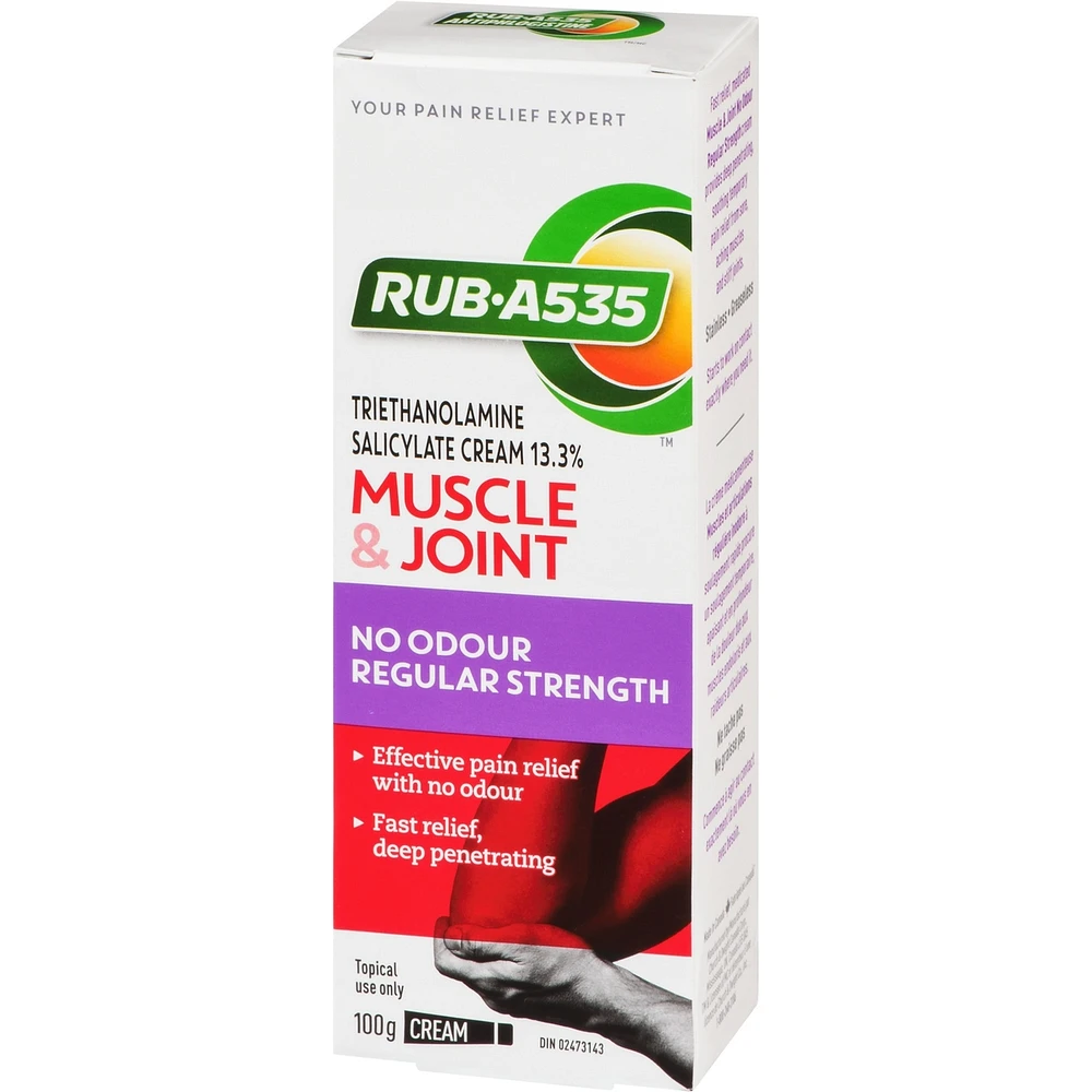 Muscle & Joint Pain Relief Cream, No Odour, Regular Strength