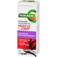 Muscle & Joint Pain Relief Cream, No Odour, Regular Strength