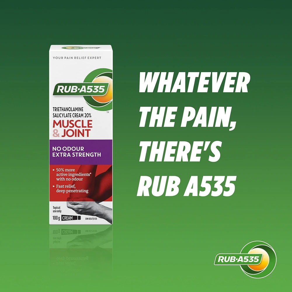 Muscle & Joint Pain Relief Heat Cream, No Odour, Extra Strength