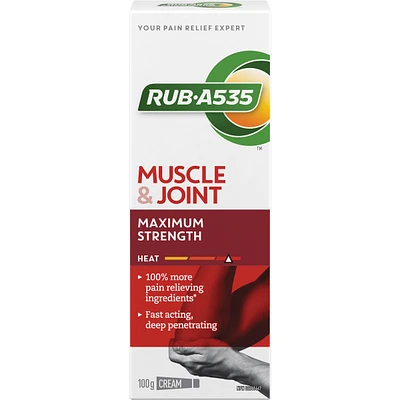 Muscle & Joint Pain Relief Heat Cream, Maximum Strength