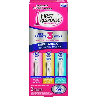 Triple Check Pregnancy Test Kit