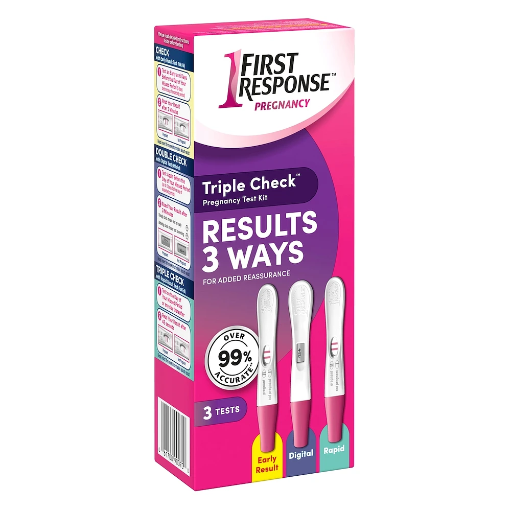 Trousse de tests de grossesse triple verification