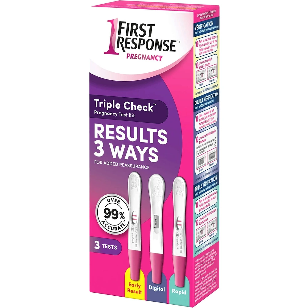 Triple Check Pregnancy Test Kit