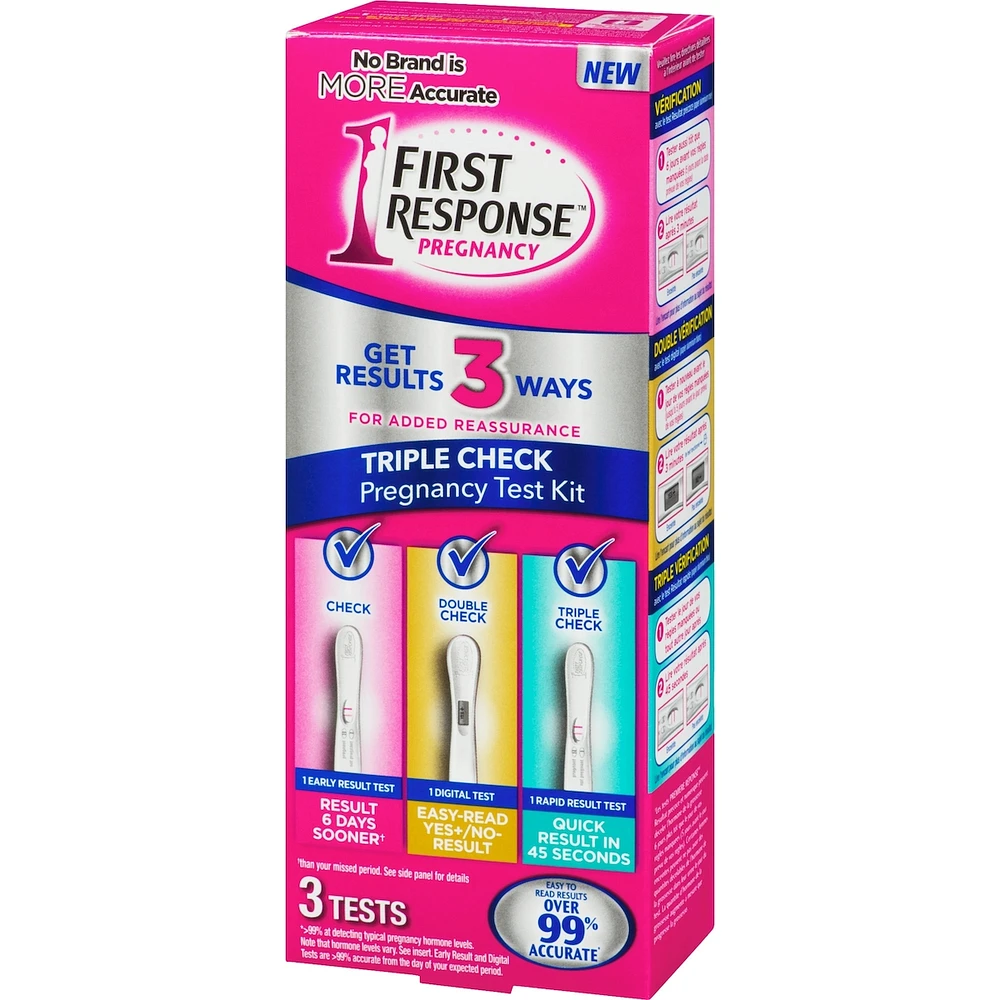 Triple Check Pregnancy Test Kit