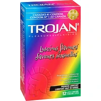 Luscious Flavours Coloured Lubricated Condoms