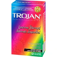 Luscious Flavours Coloured Lubricated Condoms