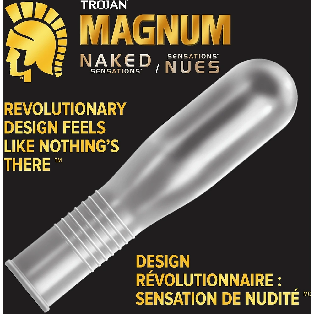 Magnum Naked Sensations Large Size Lubricated Condoms