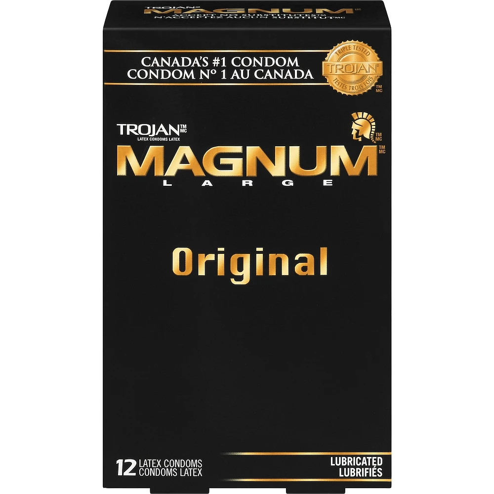 Magnum Original Large Size Lubricated Condoms