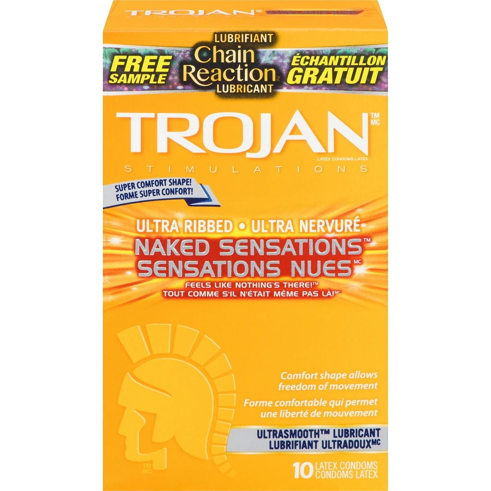 Naked Sensations Ultra Ribbed Lubricated Condoms
