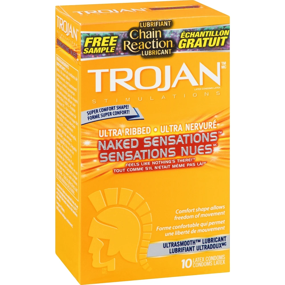 Naked Sensations Ultra Ribbed Lubricated Condoms