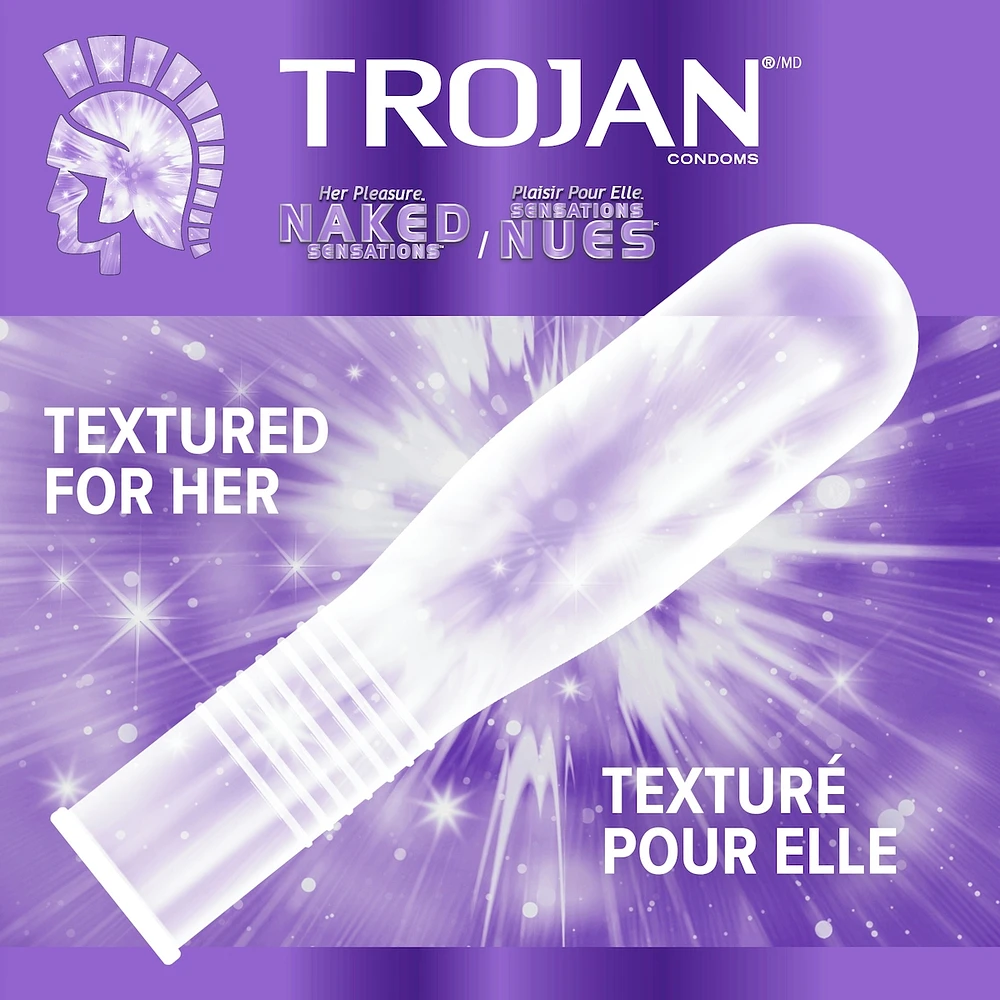 Her Pleasure Naked Sensations Lubricated Condoms