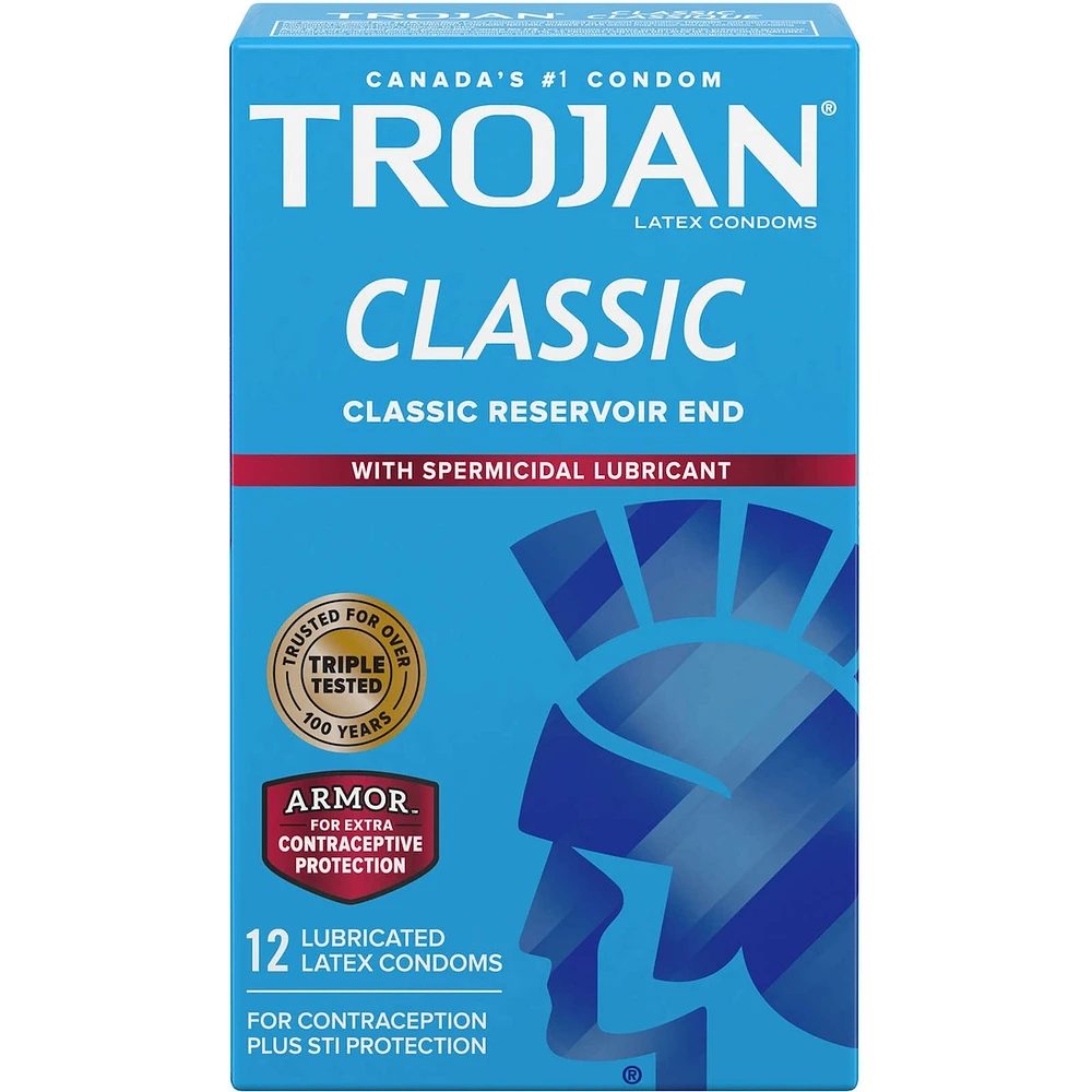 Classic Lubricated Condoms, With Spermicidal Lubricant