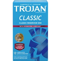 Classic Lubricated Condoms, With Spermicidal Lubricant