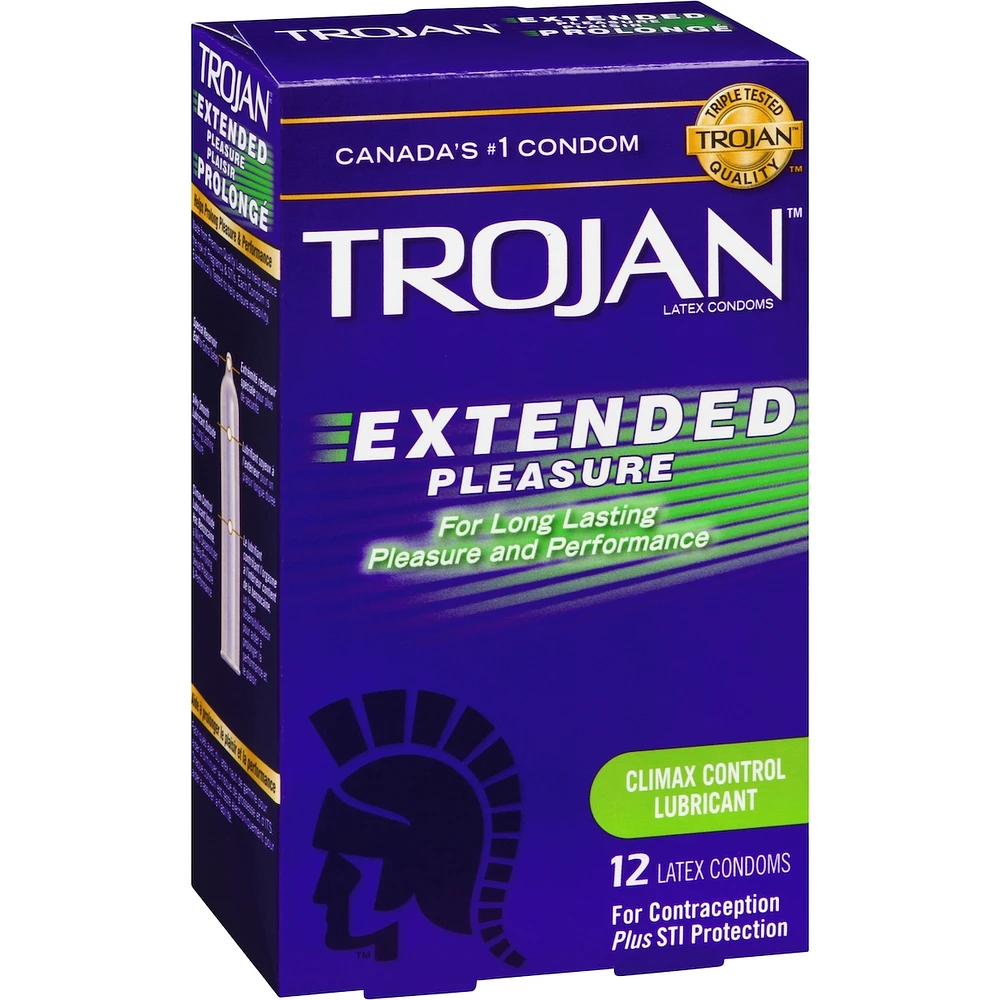Extended Pleasure Condoms With Climax Control Lubricant