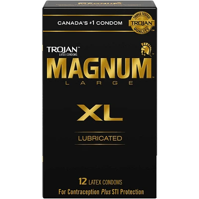 Magnum XL Extra Large Size Lubricated Condoms