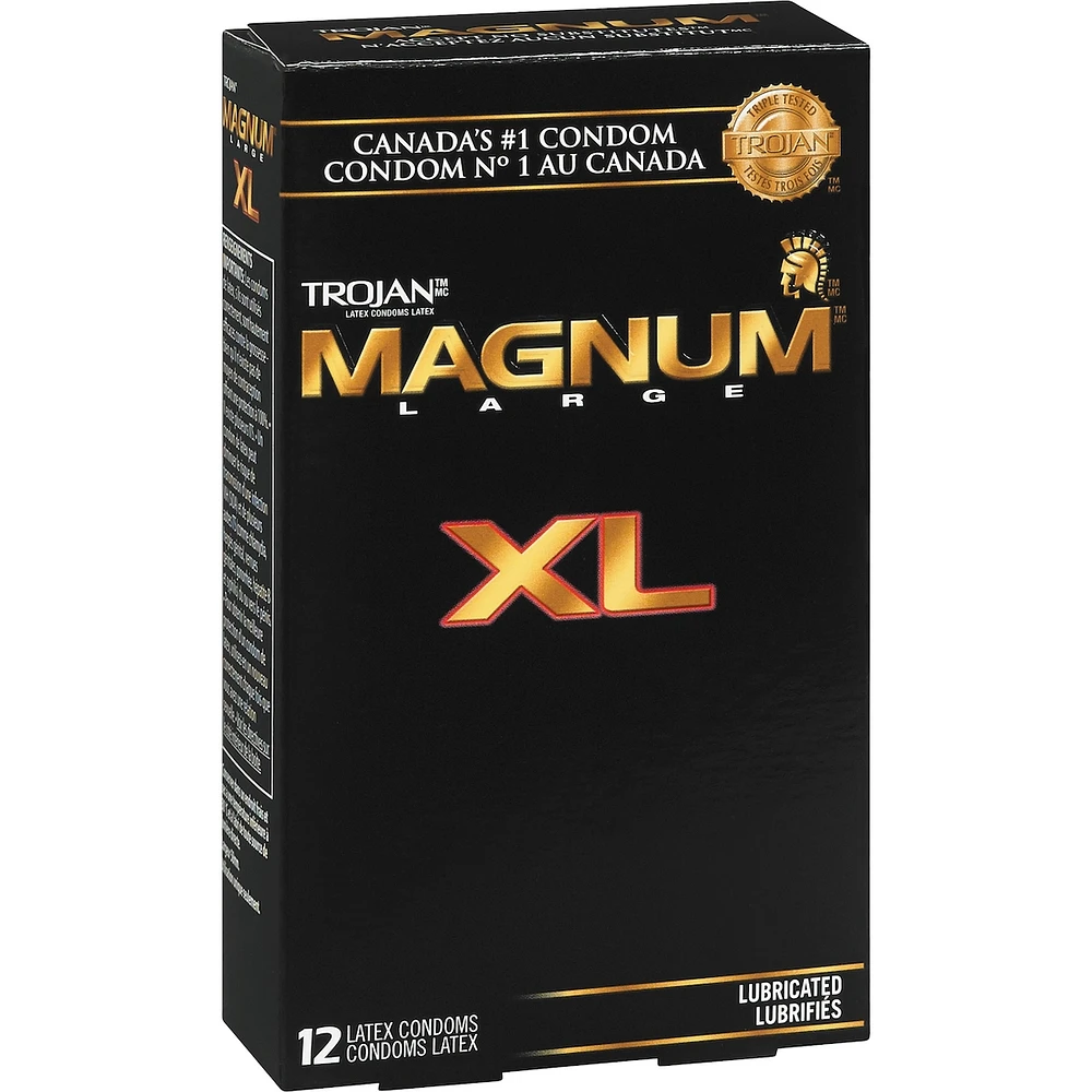Magnum XL Extra Large Size Lubricated Condoms