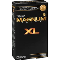 Magnum XL Extra Large Size Lubricated Condoms