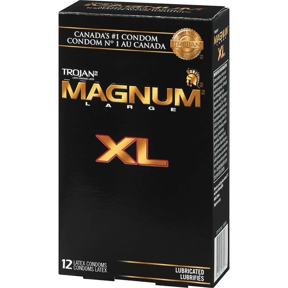Magnum XL Extra Large Size Lubricated Condoms