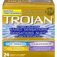 Naked Sensations Ultimate Collection Variety Pack Lubricated Condoms