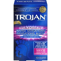 Naked Sensations Double Pleasure Condoms, Extra Lubricated Inside & Out