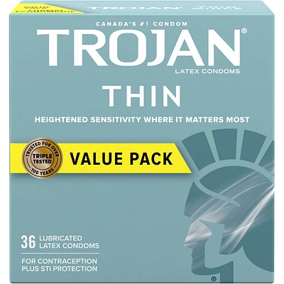 Thin Lubricated Condoms