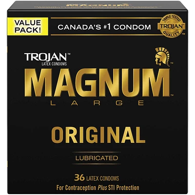 Magnum Large condoms lubrifiés en latex