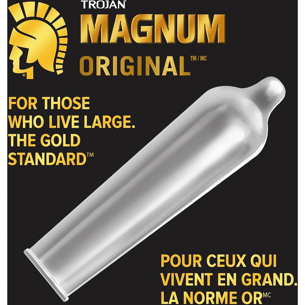 Magnum Large condoms lubrifiés en latex