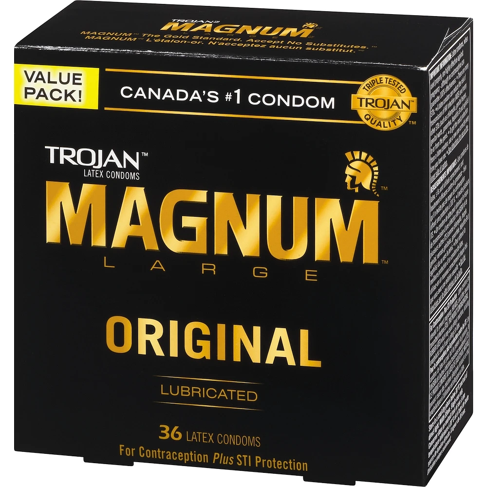 Magnum Large condoms lubrifiés en latex