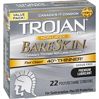 Condoms sans latex, ultraminces et sensibles BareSkin Supra