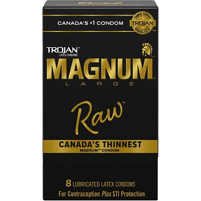 Magnum Raw Large Size Lubricated Condoms