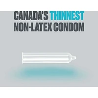 Raw Non-Latex Lubricated Pure Feel Condoms