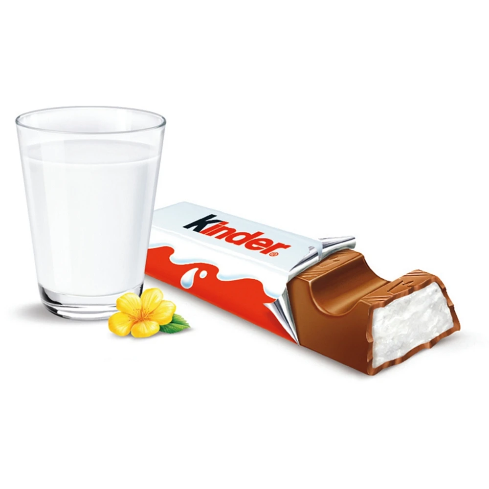 CHOCOLATE/CHOCOLAT bar, Milk Chocolate Candy bar with a Milky Filling, 6-Pack, Individually Wrapped bars