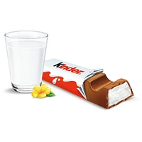 CHOCOLATE/CHOCOLAT bar, Milk Chocolate Candy bar with a Milky Filling, 6-Pack, Individually Wrapped bars
