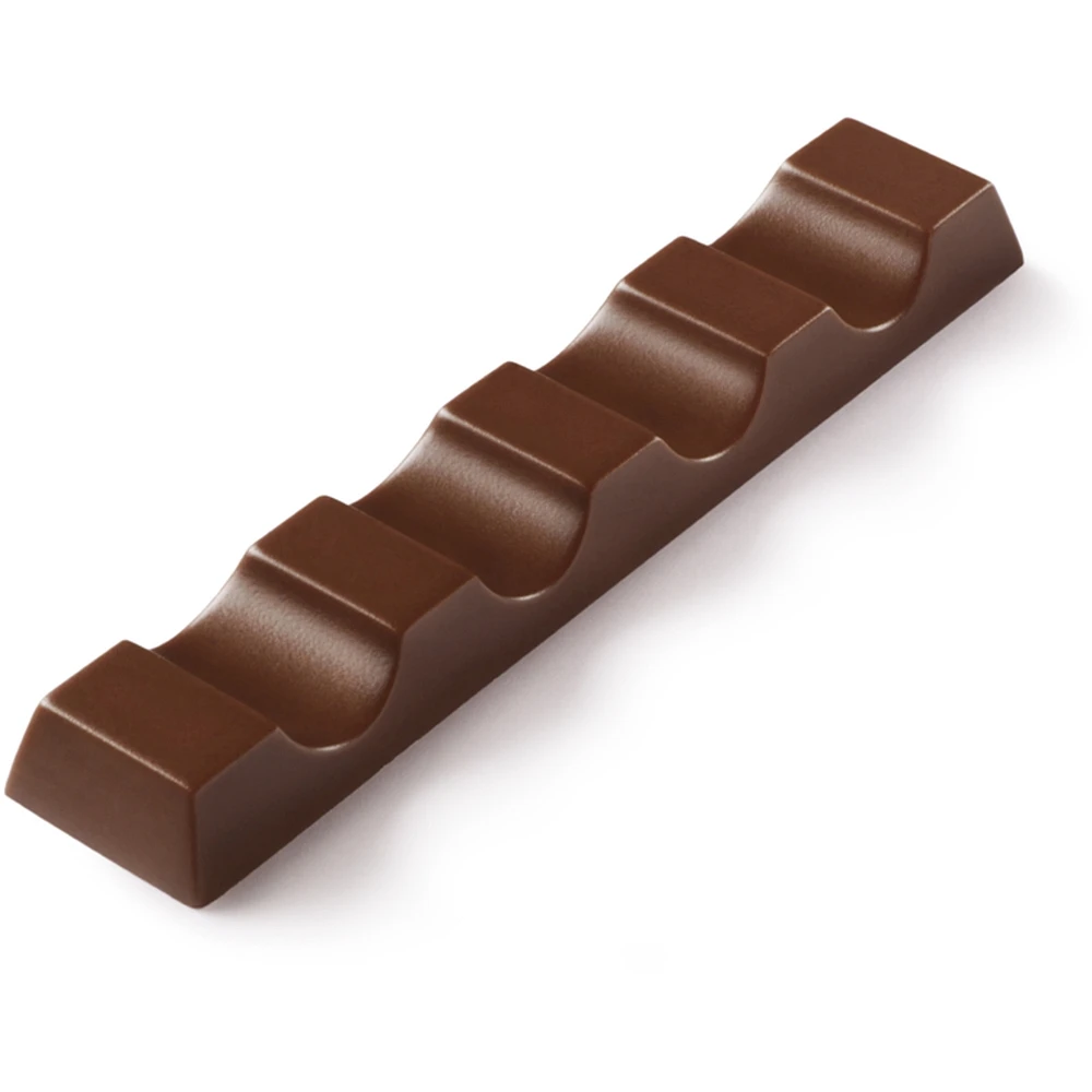 CHOCOLATE/CHOCOLAT bar, Milk Chocolate Candy bar with a Milky Filling, 6-Pack, Individually Wrapped bars
