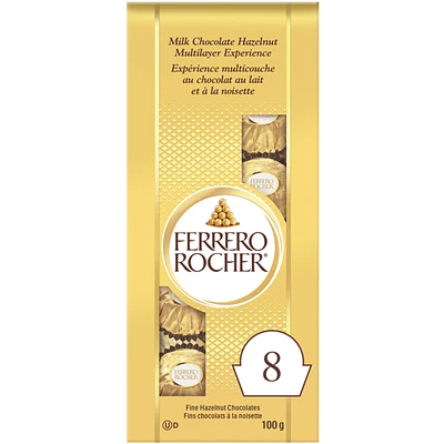 Fine Hazelnut Milk Chocolate Bag, 8 Individually Wrapped Chocolates
